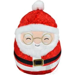Squishmallow 12 Inch Nick The Santa With Patterened Suit Christmas Plush Toy