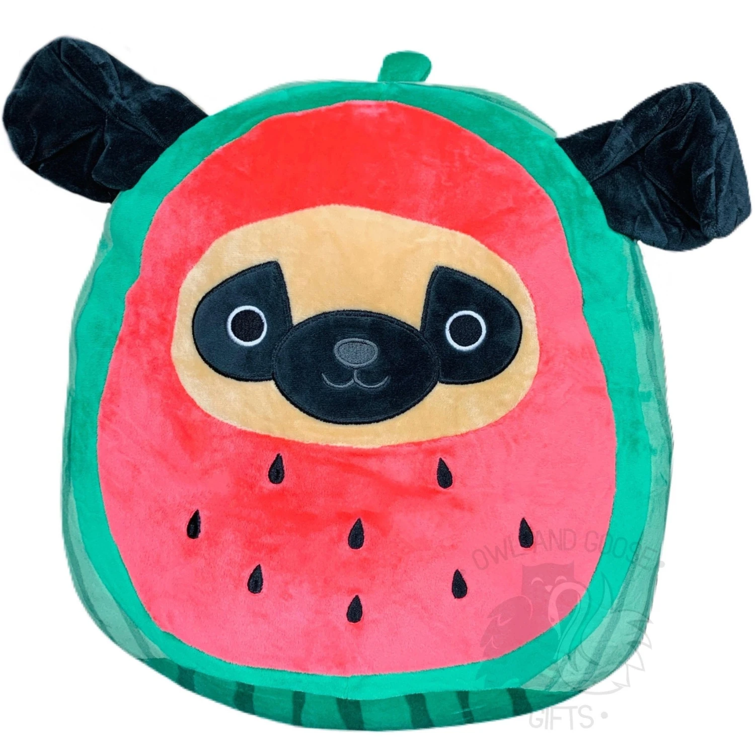 Squishmallow 14 Inch Prince The Pug In Watermelon Costume Plush Toy 1 Squishmallow 14 Inch Prince The Pug In Watermelon Costume Plush Toy