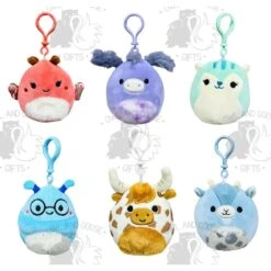 Squishmallow 3.5 Inch Fantasy Squad Set Of 6 - Mirren, Deacon, Fuyuki, Cordelia, Alonzo, Pell