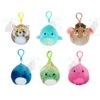 Squishmallow 3.5 Inch Clip Prehistoric Squad Set Of 6 - Cherie, Nessie, Chienda, Stahl, Marisa, Poleena