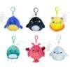 Squishmallow 3.5 Inch Clip Sea Life Squad Set Of 6 - Swish, Kai, Bijan, Forina, Lorono, Laslow
