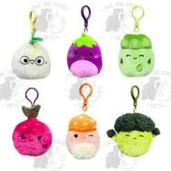 Squishmallow 3.5 Inch Vegetable Squad Set Of 6 - Isolde, Glena, Anara, Claudia, Alba, Nash