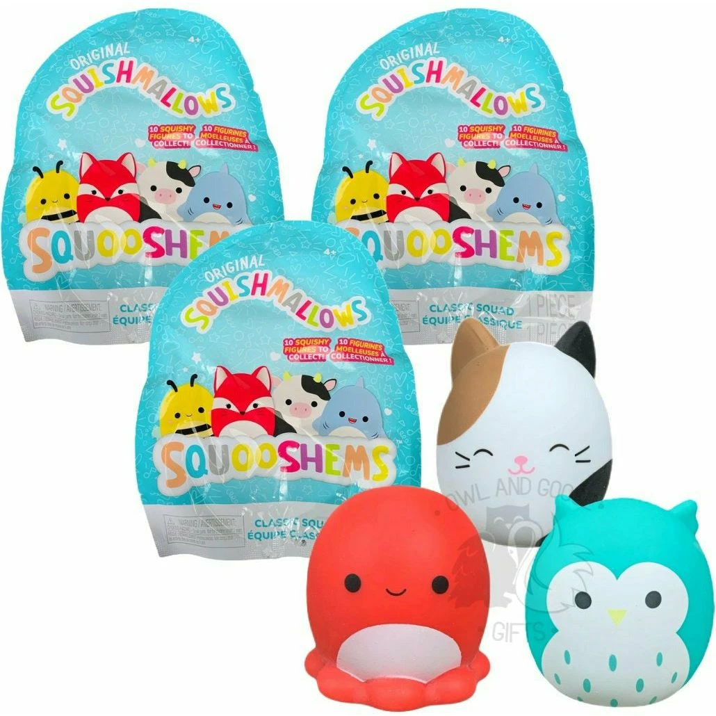 Squishmallow Squooshems 2 Inch Classic Squad - 3 MYSTERY BAGS 1 Squishmallow Squooshems 2 Inch Classic Squad - 3 MYSTERY BAGS