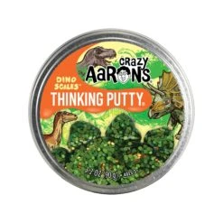Crazy Aarons Dino Scales Full Size 4 Inch Thinking Putty Tin -Stuffed Toy Store 4inDinoScales tin