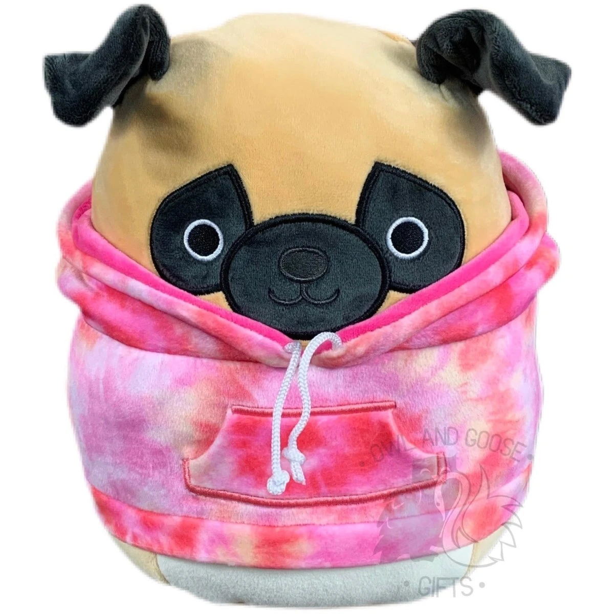 Squishmallow 8 Inch Prince The Pug Hoodie Squad Plush Toy 2 Squishmallow 8 Inch Prince The Pug Hoodie Squad Plush Toy - Image 2