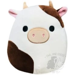 Squishmallow 8 Inch Ronnie The Brown Cow Plush Toy