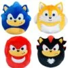 Squishmallow 8 Inch Sonic The Hedgehog Set Of 4 - Sonic, Tails, Knuckles, Shadow