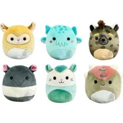 Squishmallow 5 Inch Newbie Squad Set Of 6 - Zaine, Theotto, Amaro, Abbitt, Willoughby, Ainhoca