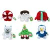 Bumbumz 7.5 Inch Holiday Bumz Set Of 6 - Penelope, Marci, Gabrielle, Yano, Tinsel, Paulo