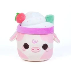Cuddle Barn 7 Inch Lil Series The Strawberry Scented Mooshake Plush Toy